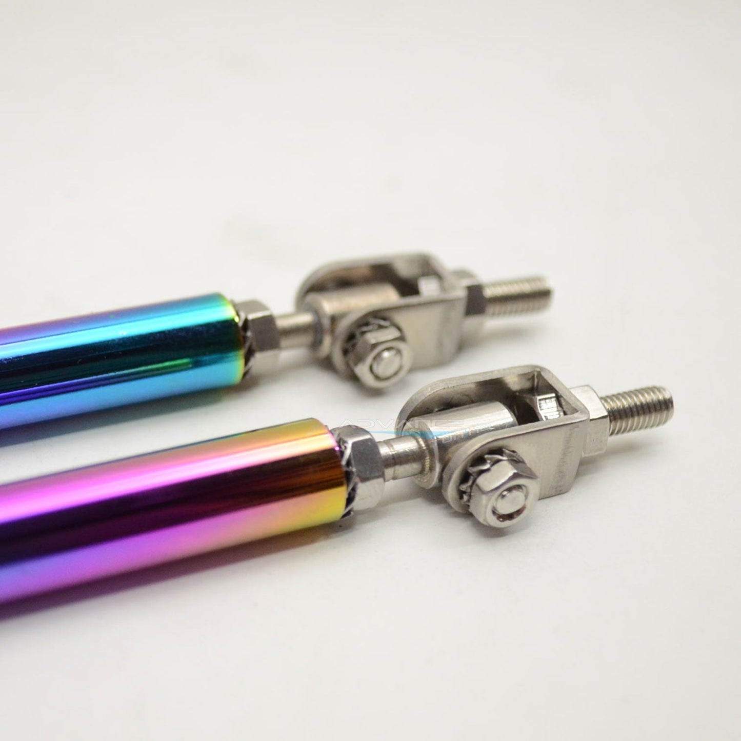 Universal Adjustable 5.5"-8" 2PC  Neochrome Bumper Lip Splitter Rods