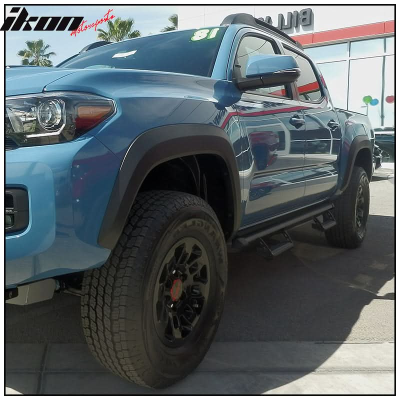 2005-2022 Toyota Tacoma Double OE Style Black Running Boards Steel