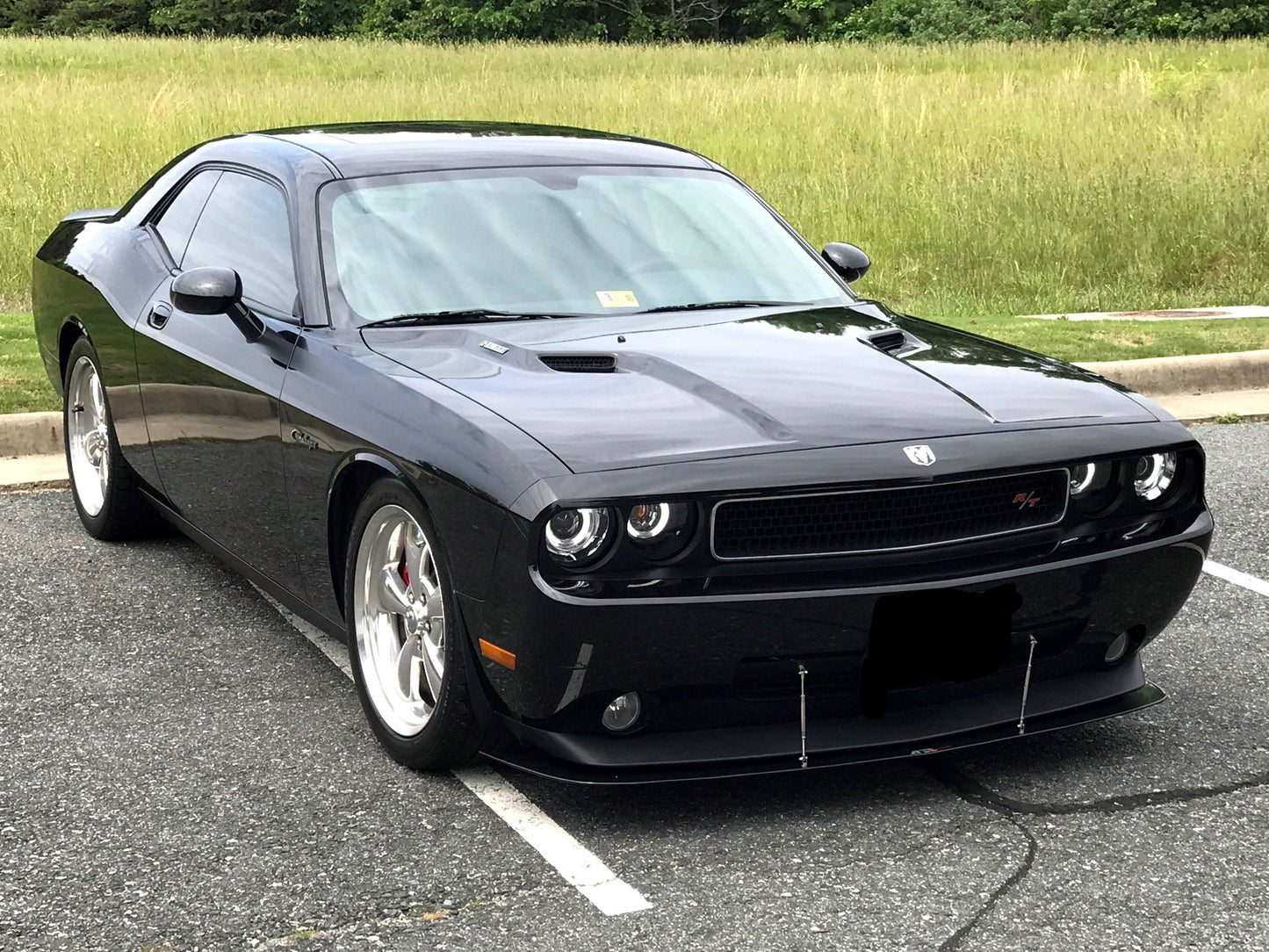 Dodge Challenger RT/ SXT Carbon Fiber Front Wind Splitter 2008 - 2010