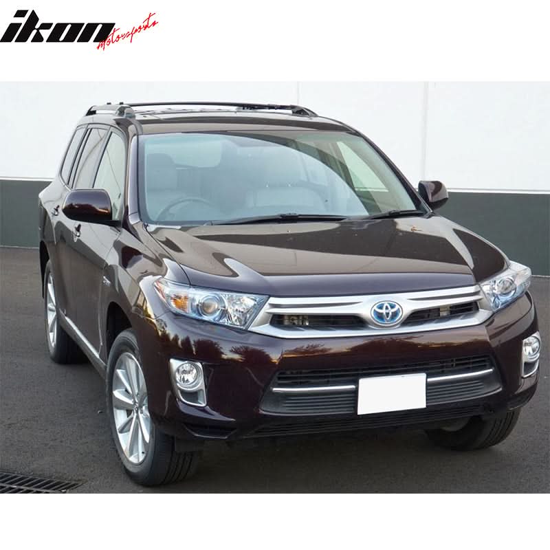 2008-2013 Toyota Highlander OE Black Roof Rack Cross Bar Aluminum