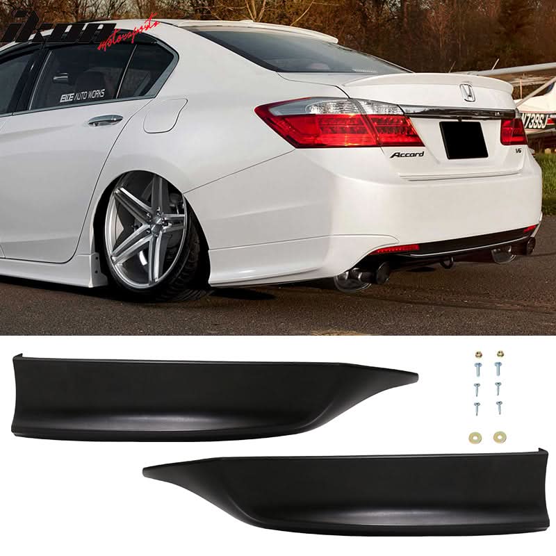 2013-15 Honda Accord HFP Style Unpainted Front + Rear Lip Splitter PP