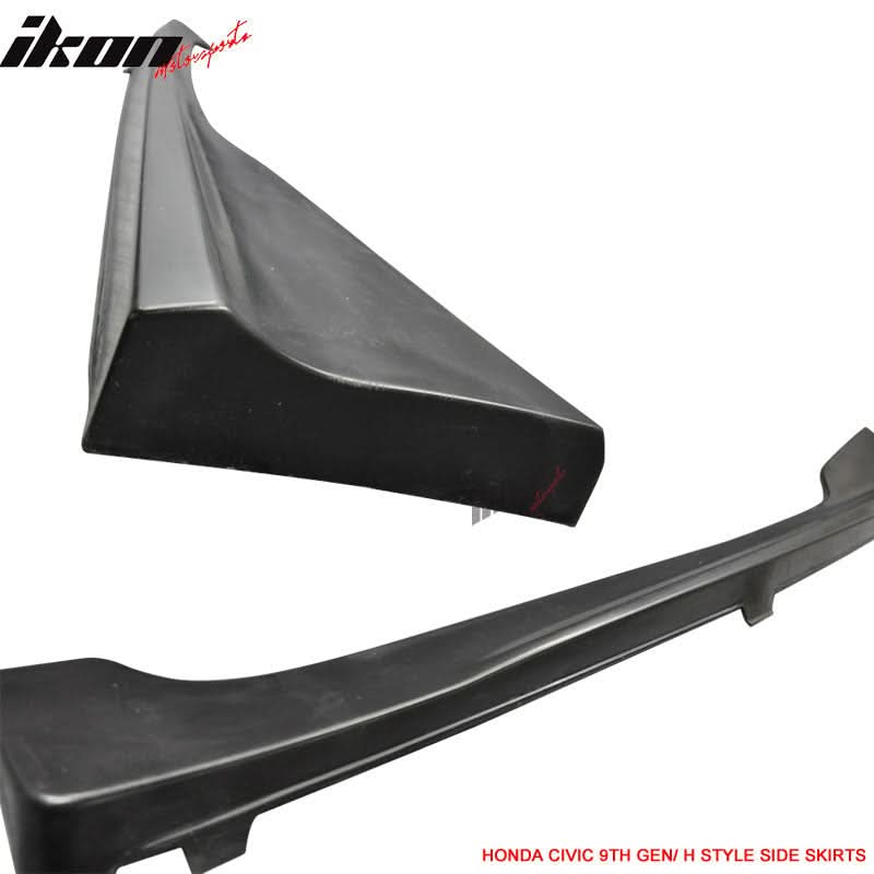 2014-2015 Honda Civic 2DR Coupe HF-P Front Bumper Lip + Side Skirts PU