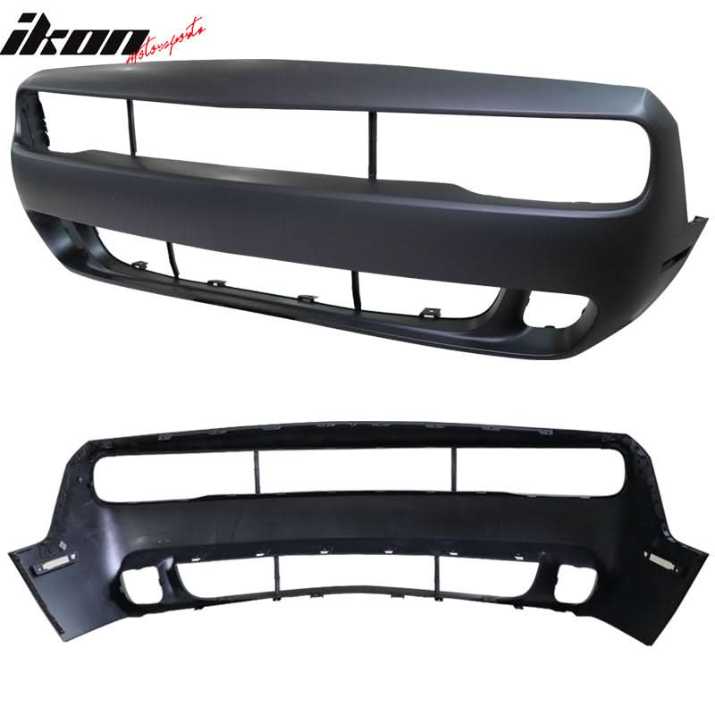 2015-2023 Dodge Challenger Front Bumper w/ Grille & HC Lip Unpaint PP