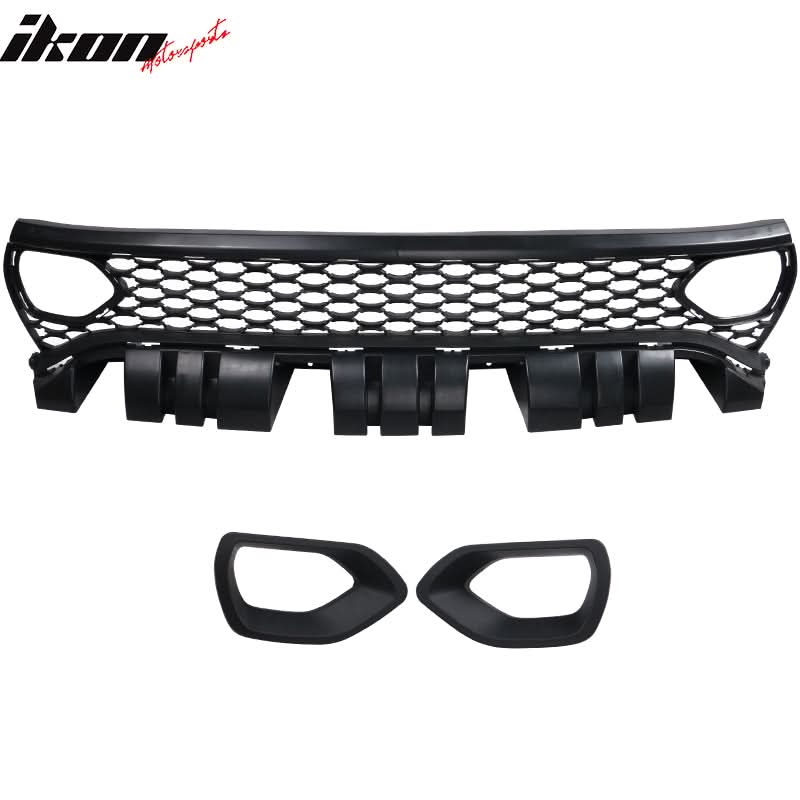 2015-2023 Dodge Charger Grill Unpainted Black Front Upper Car Grille