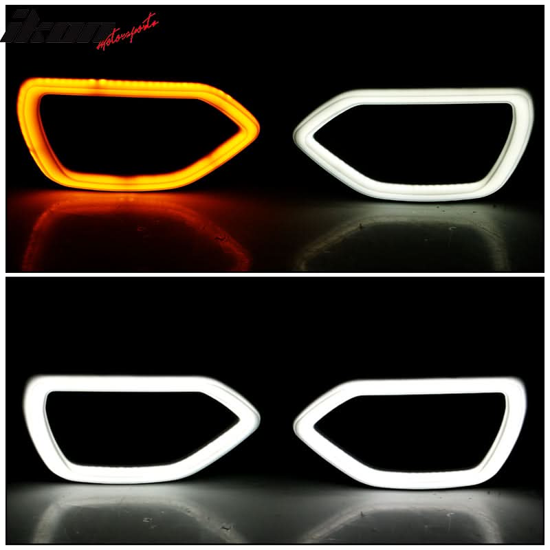 2015-2023 Dodge Charger SRT Smoke White DRL/Yellow Signal LED Lights