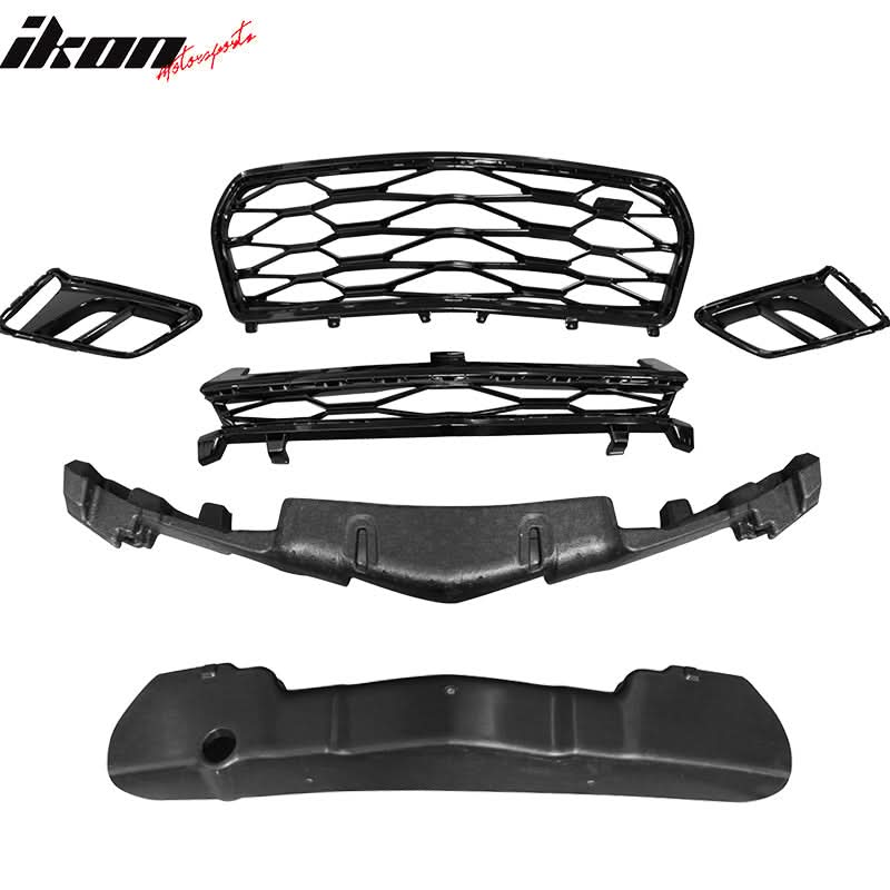 2016-2018 Chevy Camaro ZL1 Style Front Bumper + DRL Fog Lights Pair