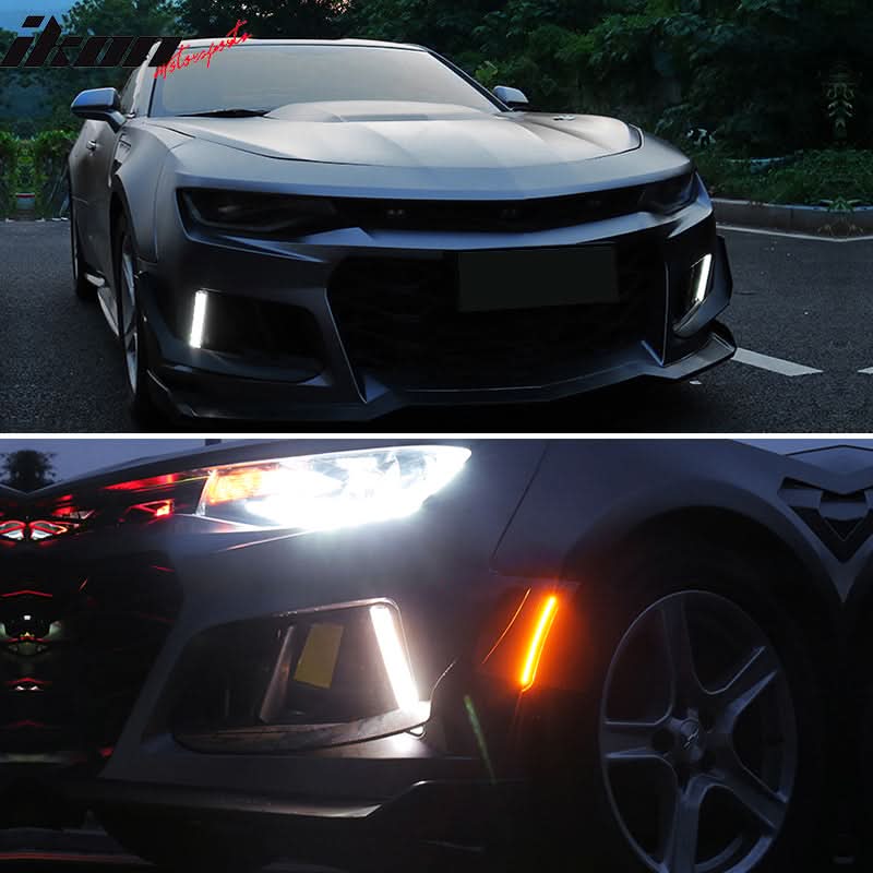 2016-2024 Chevy Camaro ZL1 Clear Fog Light No Turn Signal Function ABS