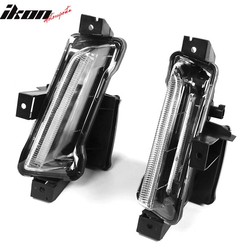 2016-2024 Chevy Camaro Clear Fog Lights w/ Amber Switchback Signal ABS