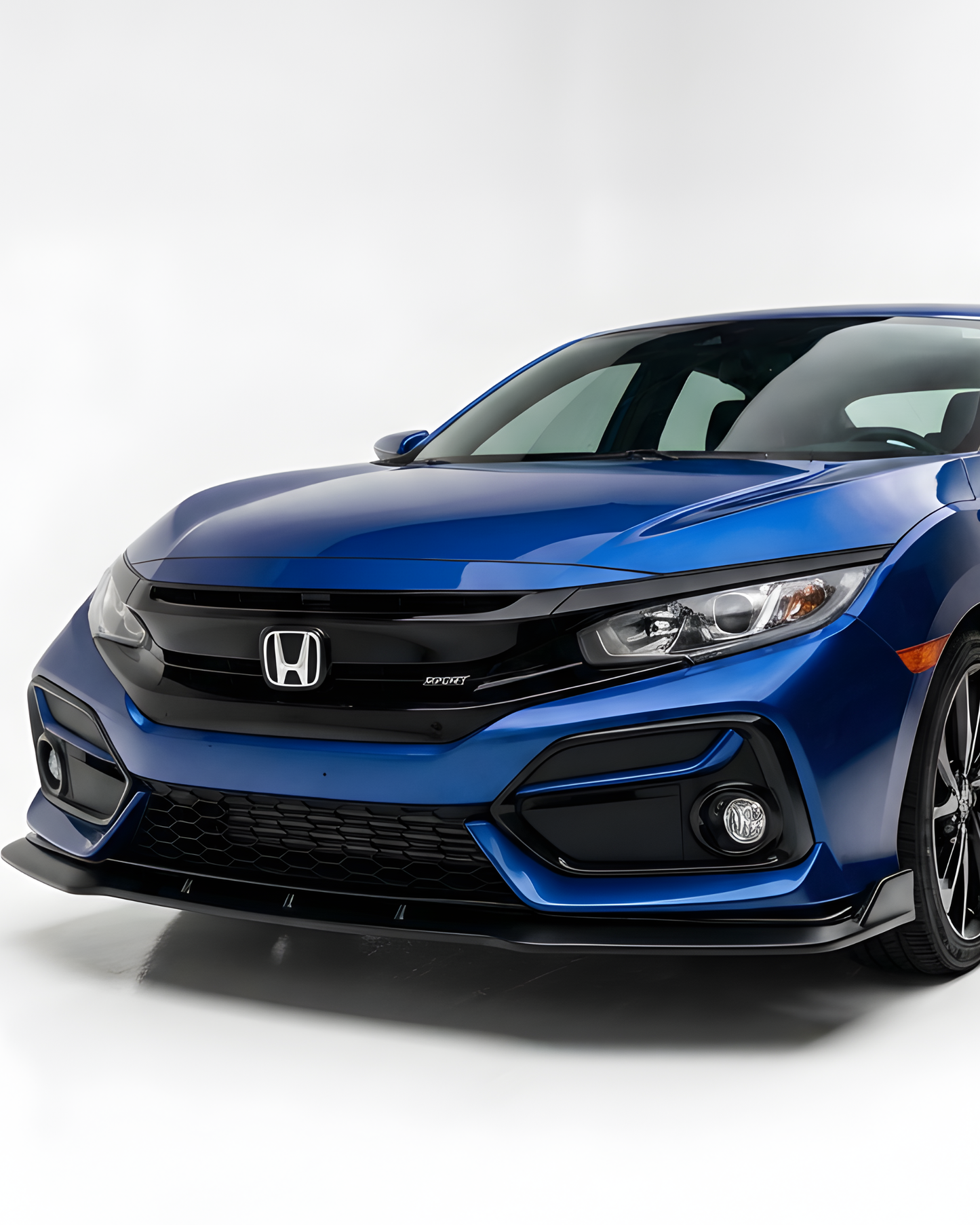 2017-2021 Honda Civic Hatchback IKON V3 Style Front Bumper Lip PU