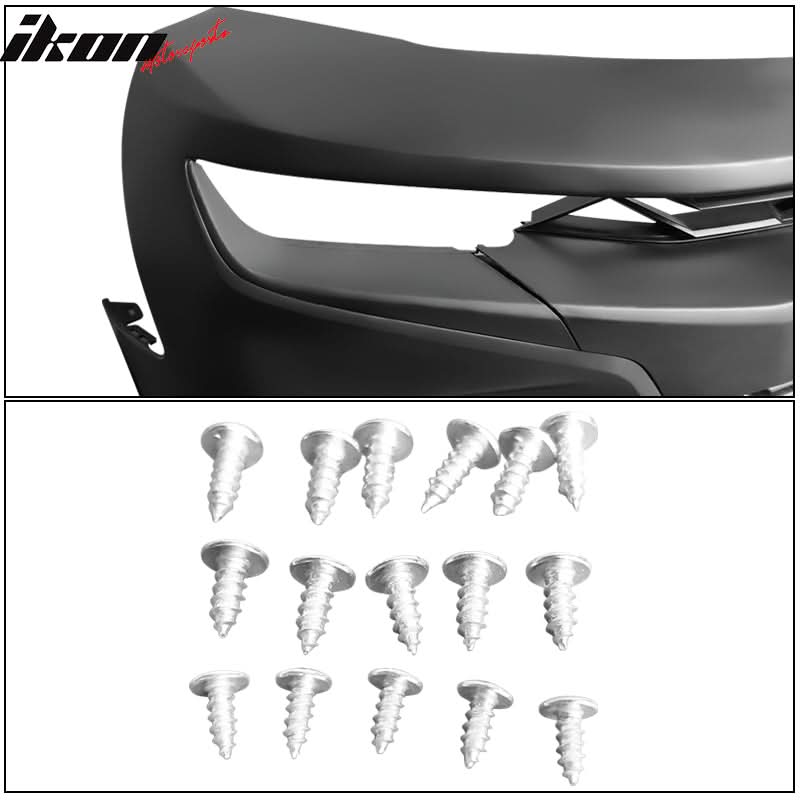 2019-2024 Chevy Camaro SS Style Black Front Bumper Guard CFL Lip ABS