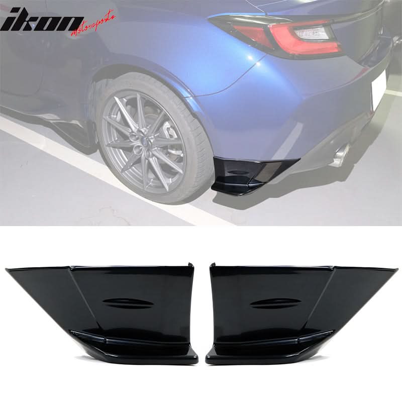 2022-2025 Subaru BRZ STI Style Black ABS Front Lip Cover Rear Apron