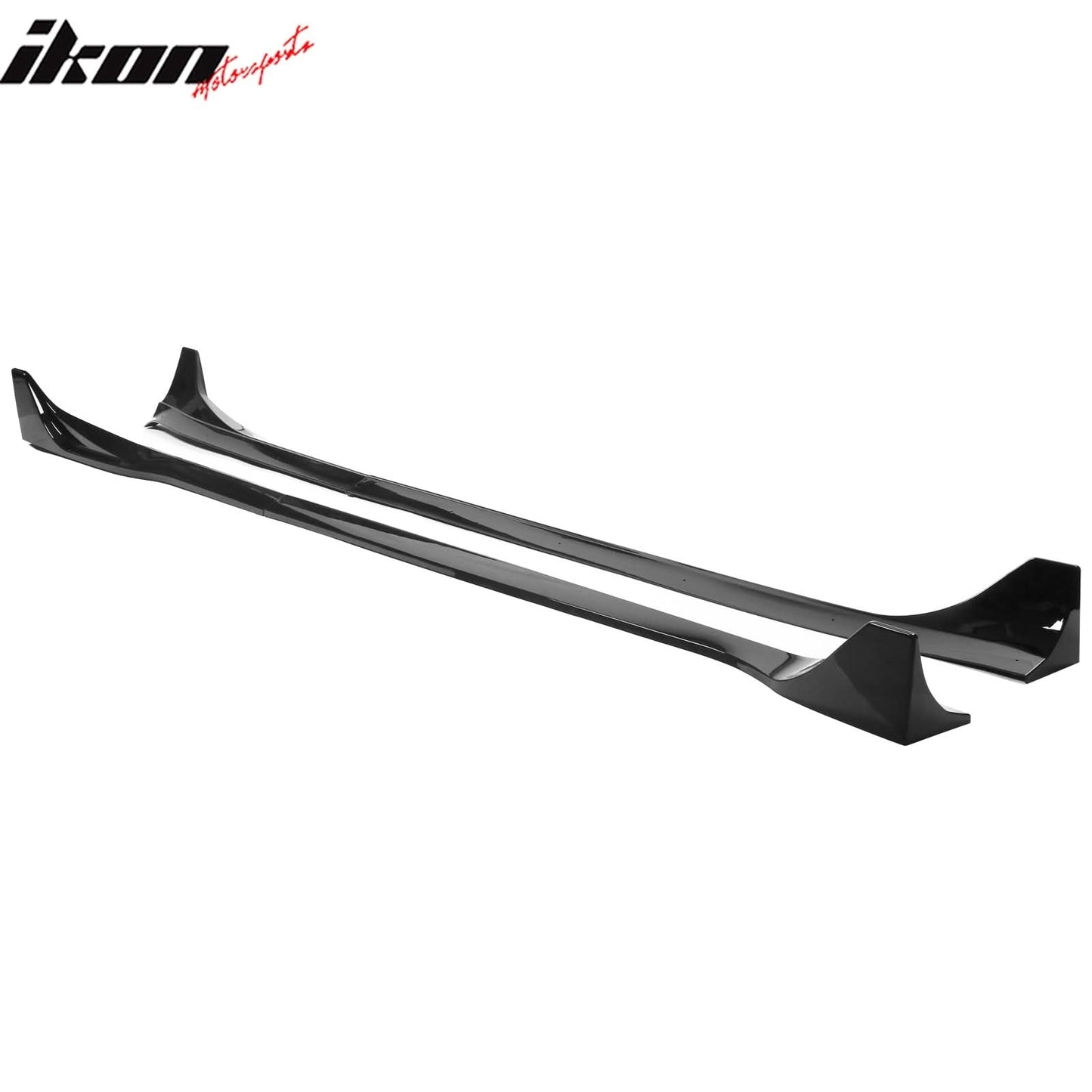 2024 Tesla Model 3 IKON Style Gloss Black Side Skirt Extension ABS