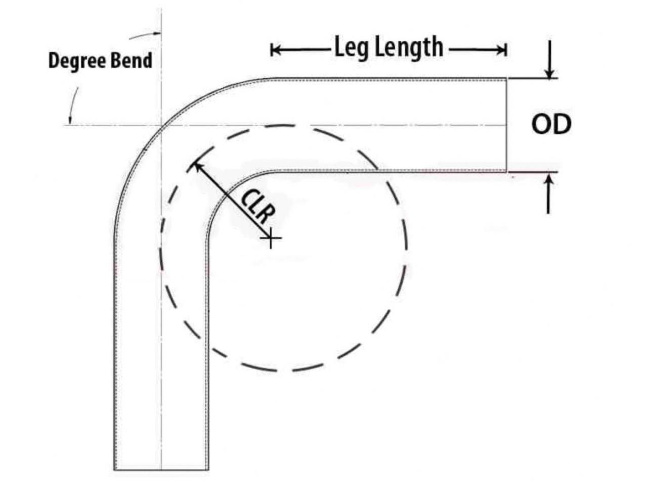 HPS Performance Products HPS 2-1/2" OD 135 Degree Bend 6061 Aluminum Elbow Pipe Tubing 16 Gauge w/ 2 1/2" CLR