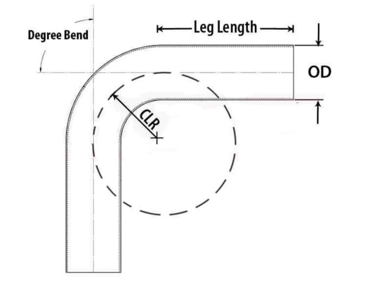 HPS Performance Products HPS 4" OD 20 Degree Bend 6061 Aluminum Elbow Pipe Tubing 16 Gauge w/ 5 1/2" CLR