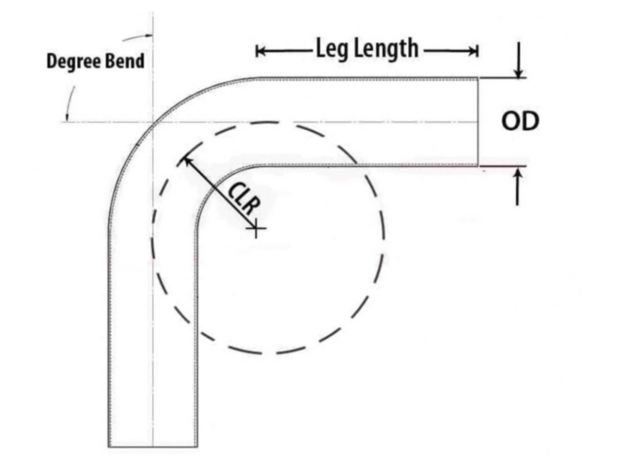 HPS Performance Products HPS 3-1/2" OD 20 Degree Bend 6061 Aluminum Elbow Pipe Tubing 16 Gauge w/ 3 1/2" CLR