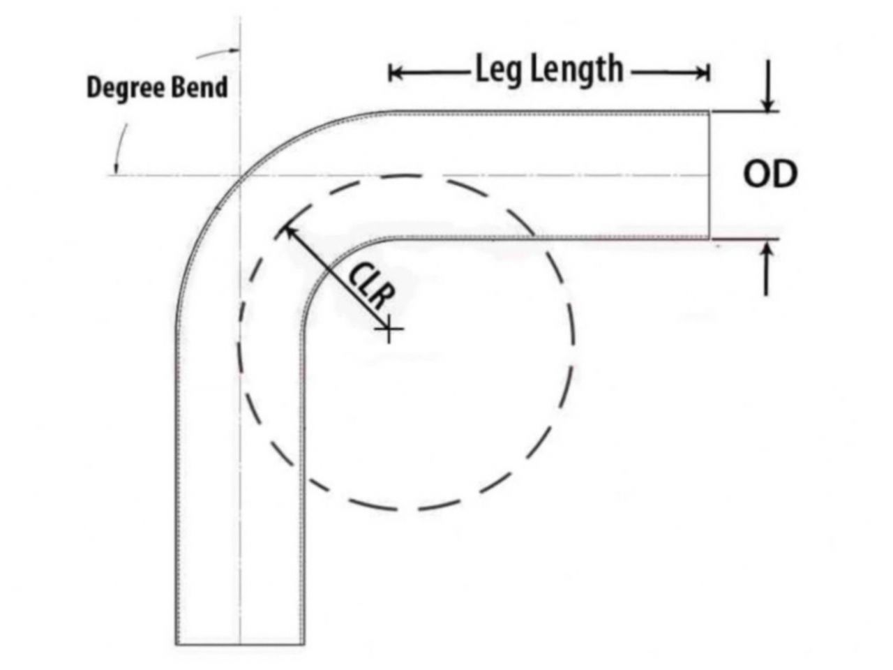 HPS Performance Products HPS 3-1/2" OD 20 Degree Bend 6061 Aluminum Elbow Pipe Tubing 16 Gauge w/ 5-5/8" CLR