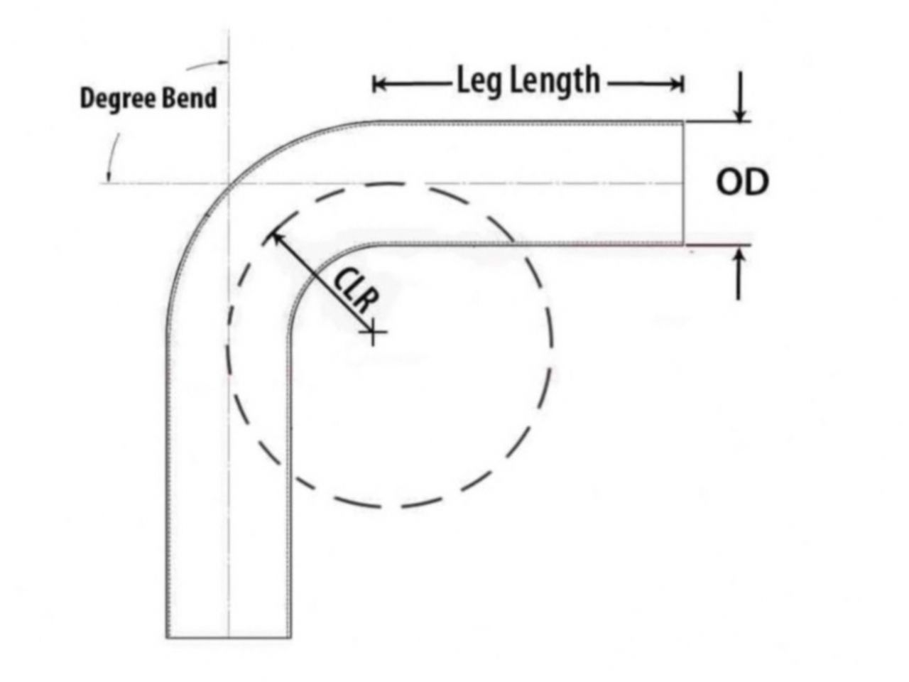 HPS Performance Products HPS 4" OD 15 Degree Bend 6061 Aluminum Elbow Pipe Tubing 16 Gauge w/ 5 1/2" CLR