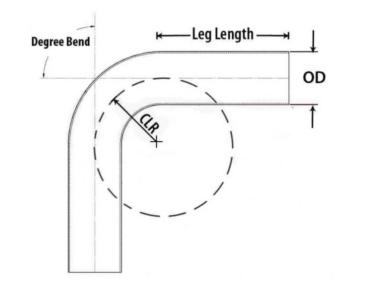 HPS Performance Products HPS 4" OD 35 Degree Bend 6061 Aluminum Elbow Pipe Tubing 16 Gauge w/ 5 1/2" CLR