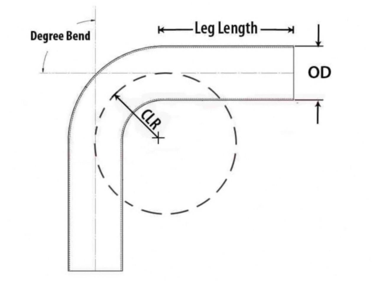 HPS Performance Products HPS 3-1/2" OD 35 Degree Bend 6061 Aluminum Elbow Pipe Tubing 16 Gauge w/ 3 1/2" CLR
