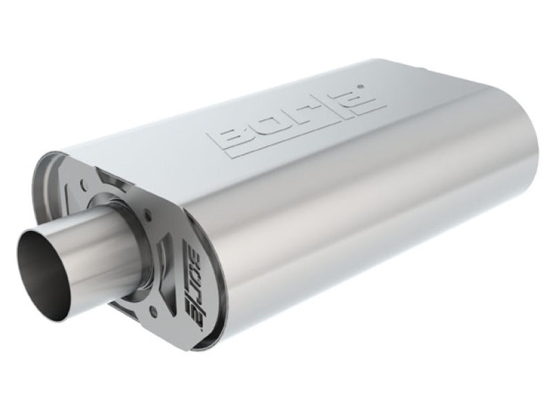 Borla CrateMuffler SBC Hot 350/383 3.0 inch Offset/Center 14in x 4.35in x 9in Oval S-Type Muffler 400843
