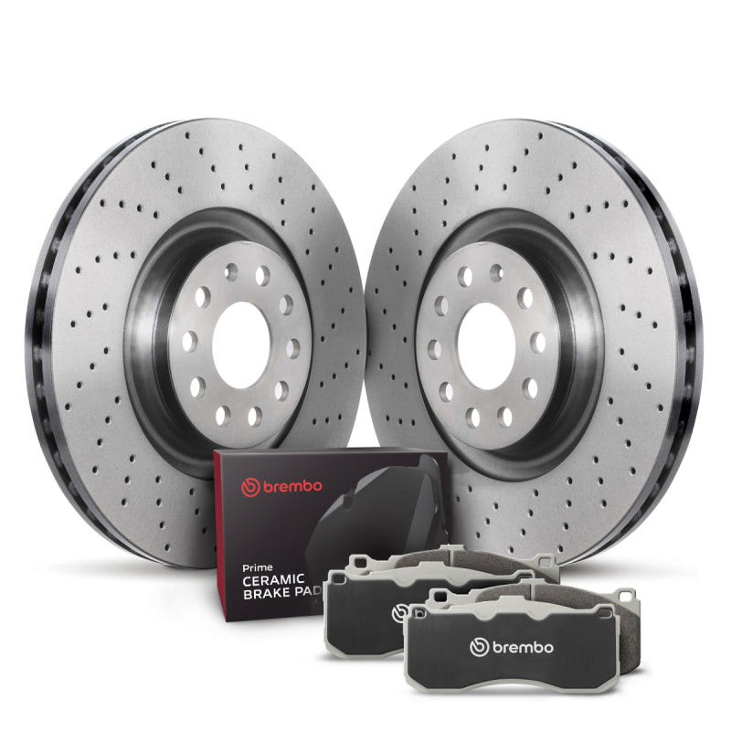 Brembo OE 12-19 Fiat 500 Rear Disc Brake Kit KTX0087
