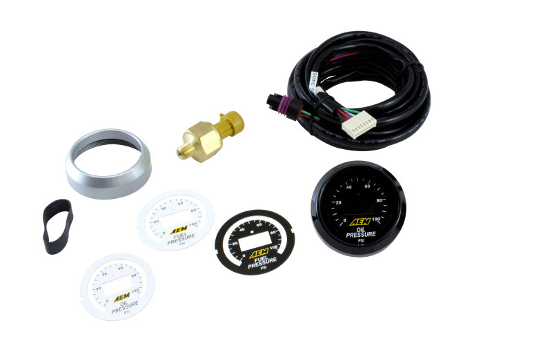 AEM Electronics 52mm Digital Oil Pressure Gauge 0-100 PSI