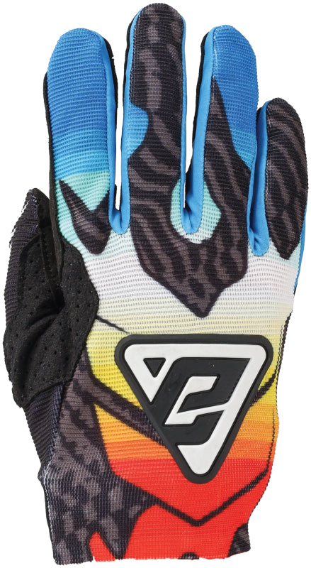 Answer 24 Aerlite Drip Gloves Black/White/Rainbow Youth - Large 442834
