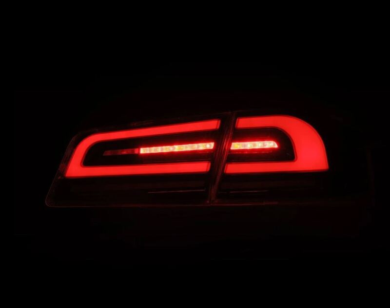 AlphaRex 12-21 Tesla Model S LUXX-Series LED Tail Lights - Black/Red 601130 *Discontinued