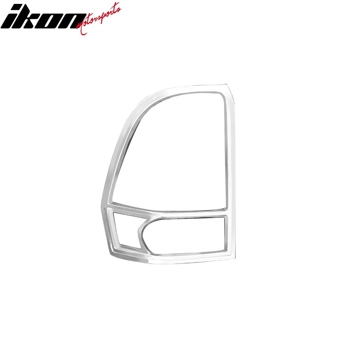 2002-2009 Chevrolet TrailBlazer Tail Light Bezels Trim Chrome ABS 2PCS