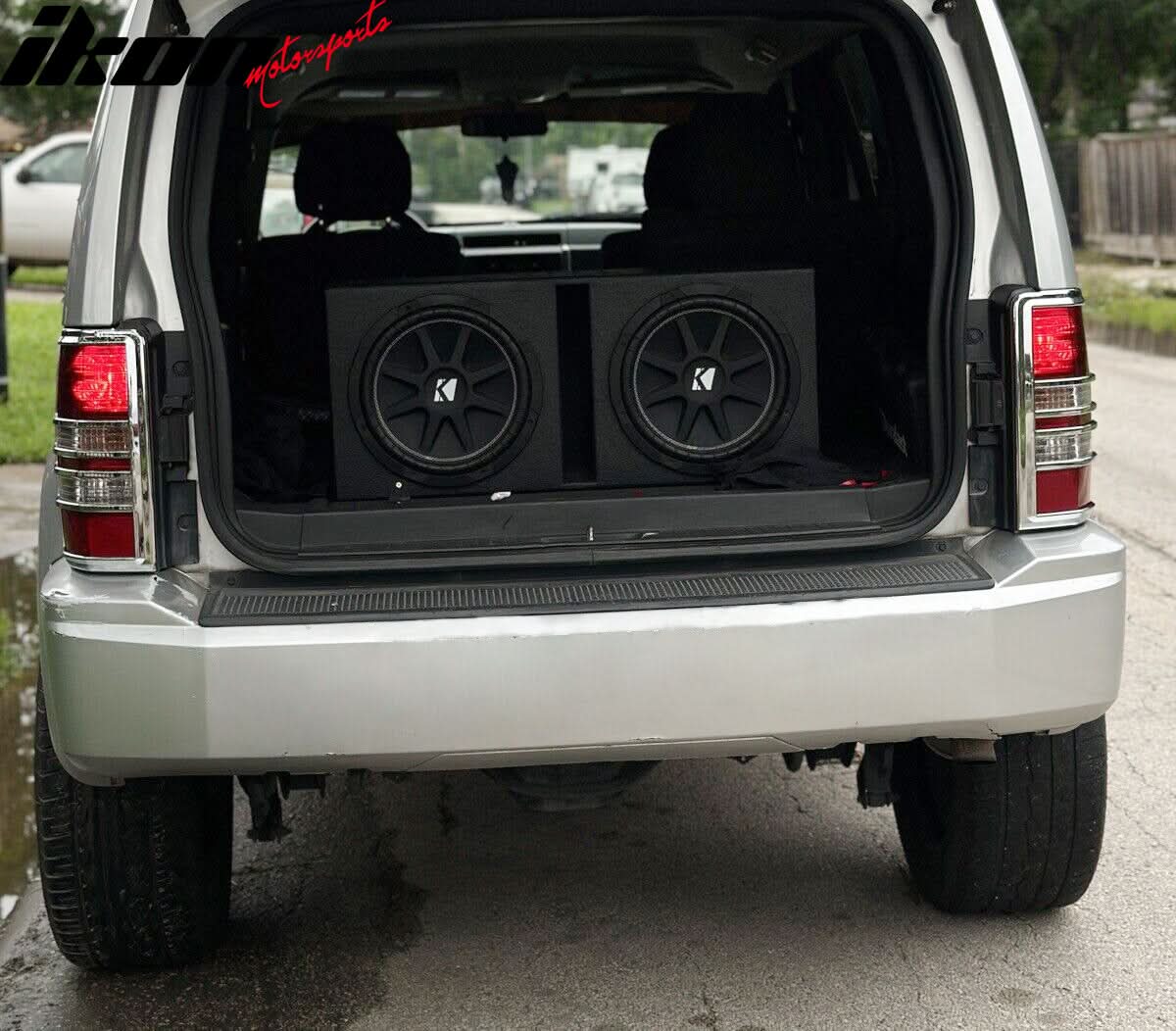 2008-2013 Jeep Liberty Chrome ABS Tail Lights Frame Bezel Trim Pair