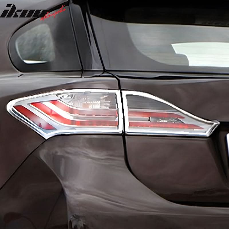 2011-2013 Lexus CT200h Chrome 4PCS Rear Tail Lights Bezel Covers ABS