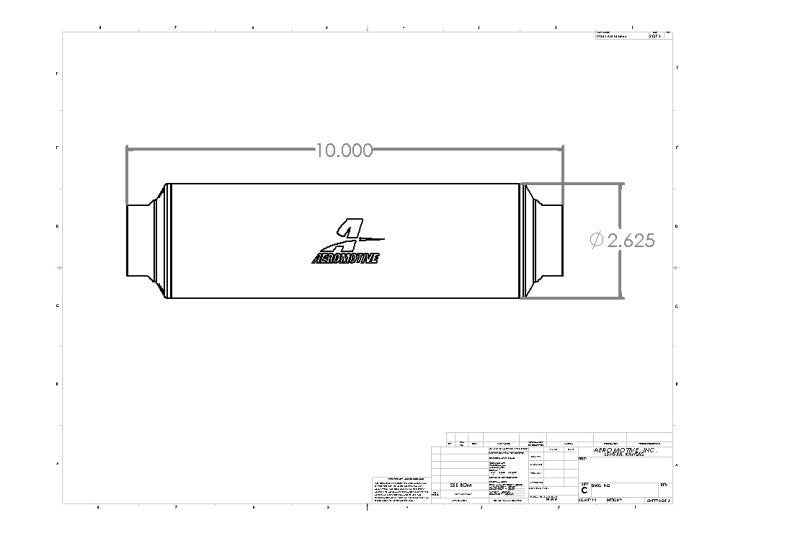 Aeromotive Filter Element 40 micron Stainless Steel - Fits 12363 12663
