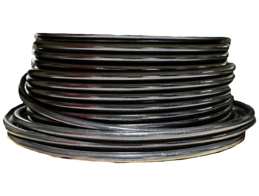 Aeromotive PTFE SS Braided Fuel Hose - Black Jacketed - AN-12 x 8ft 15333