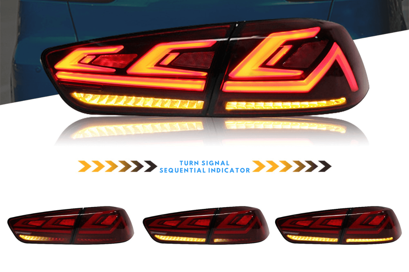 Mitsubishi Lancer & EVO X LED Tail Lights Upgrade (2008-2018)