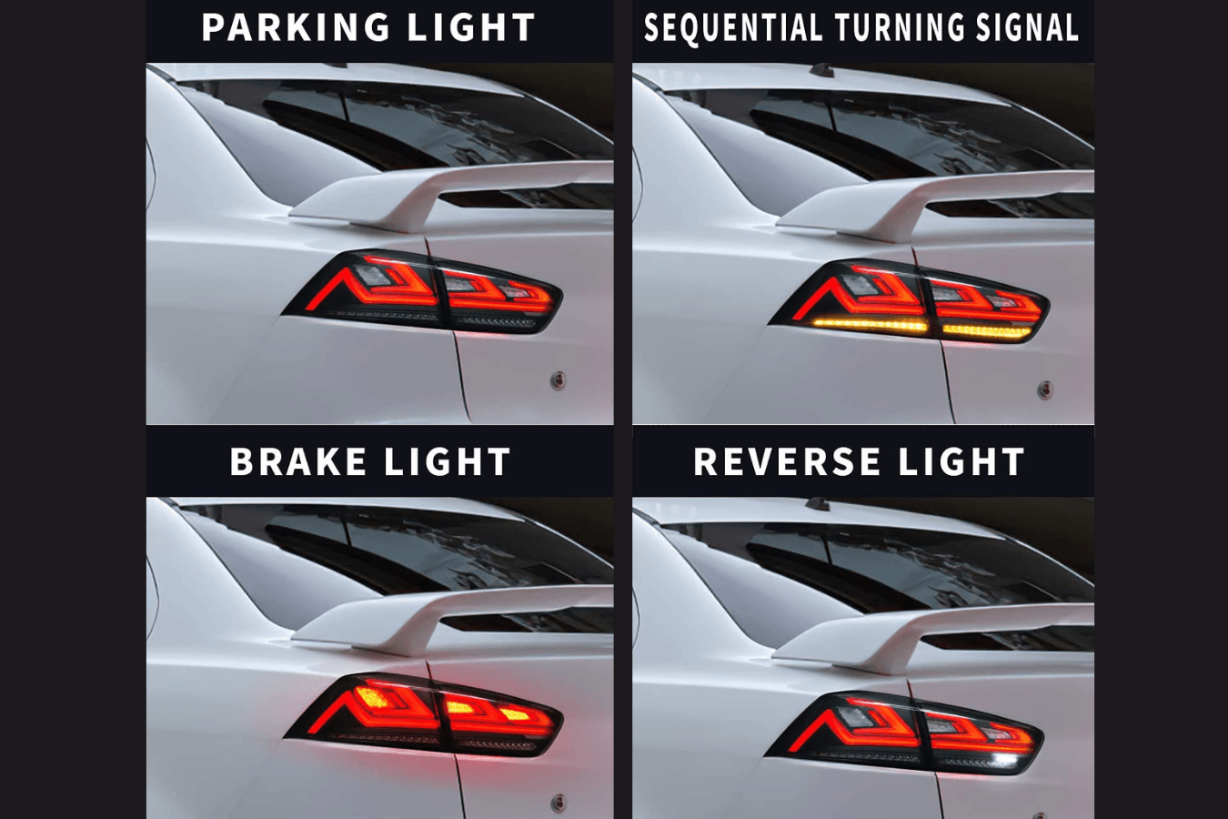 Mitsubishi Lancer & EVO X LED Tail Lights Upgrade (2008-2018)