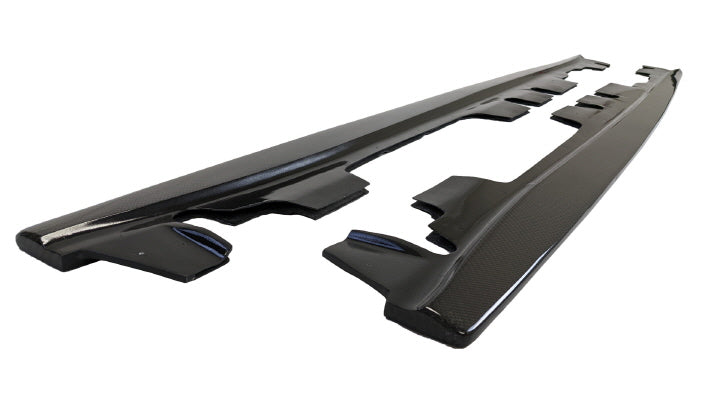 2007-2013 BMW E9X M3 E-Style Carbon Fiber Side Skirt Extensions