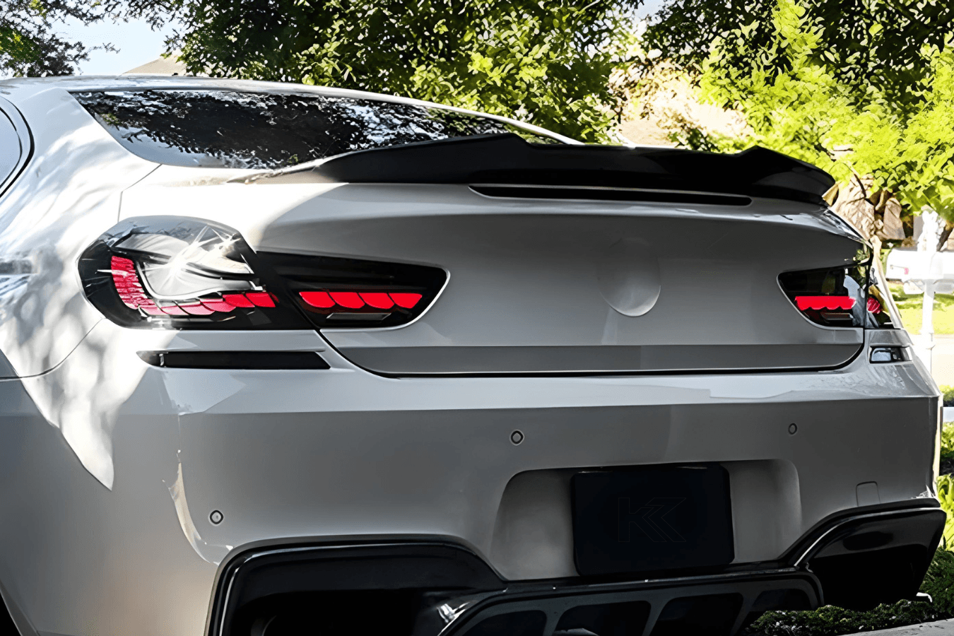 BMW 6 Series F12 F13 F06 Smoke and Red GTS OLED Style Taillights (2011-2018)