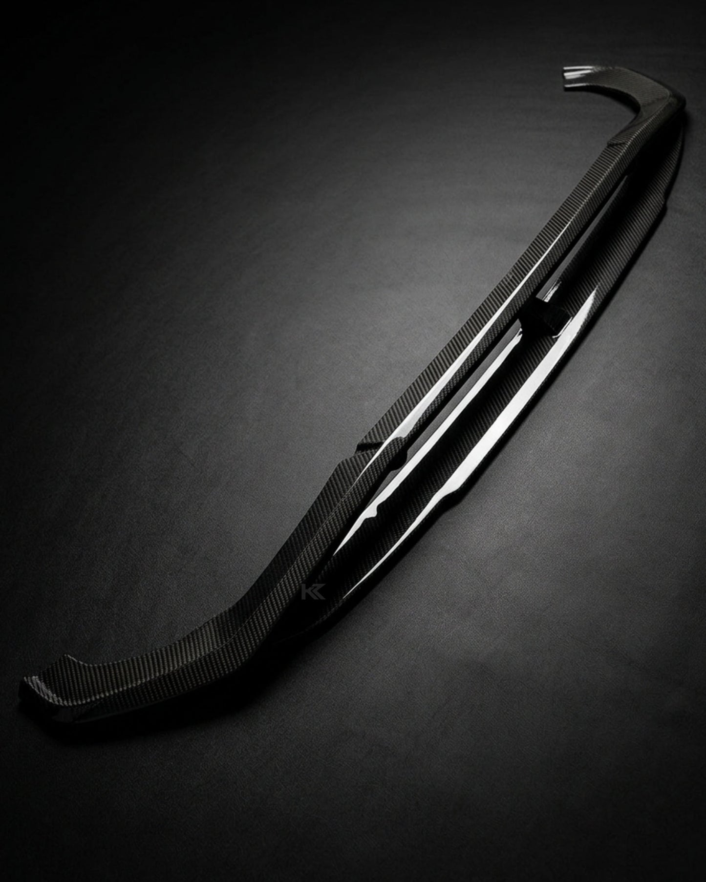 2020–2021 Audi A4 S-Line / S4 B9 Sedan 2-Piece Front Bumper Splitter – Carbon Fiber