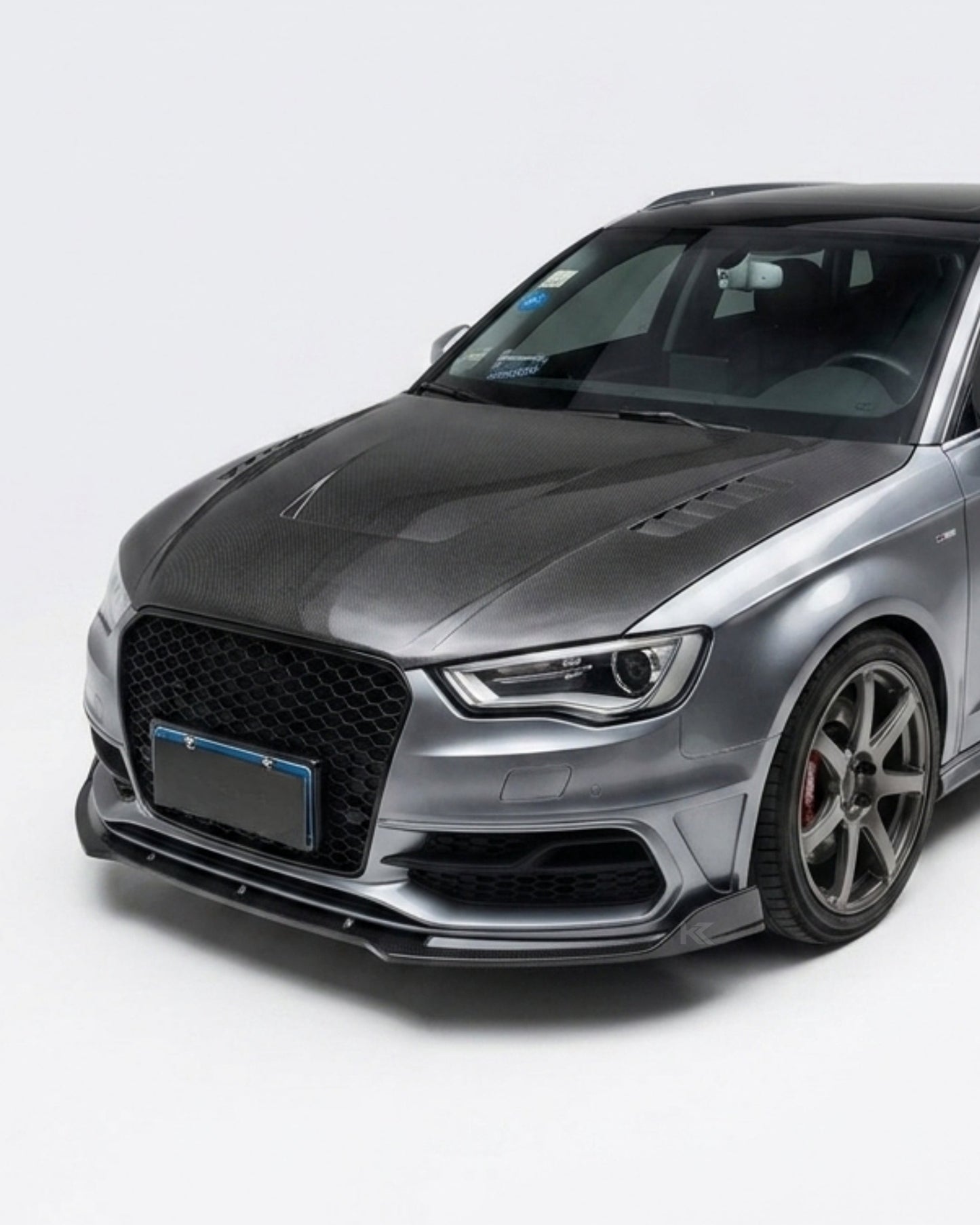 2014–2015 Audi A3 S-Line 8V Hatchback Front Lip Splitter – Carbon Fiber
