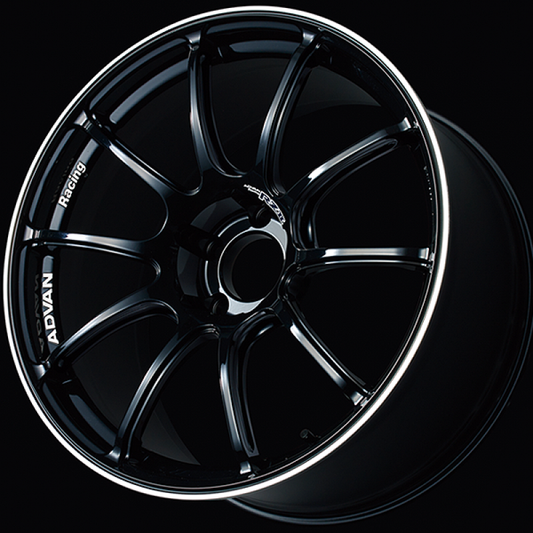 Advan RZII 17x7.5 / +35 Offset / 4x98 / 65mm Bore / Racing Gloss Black and Ring YAZ7F35SB