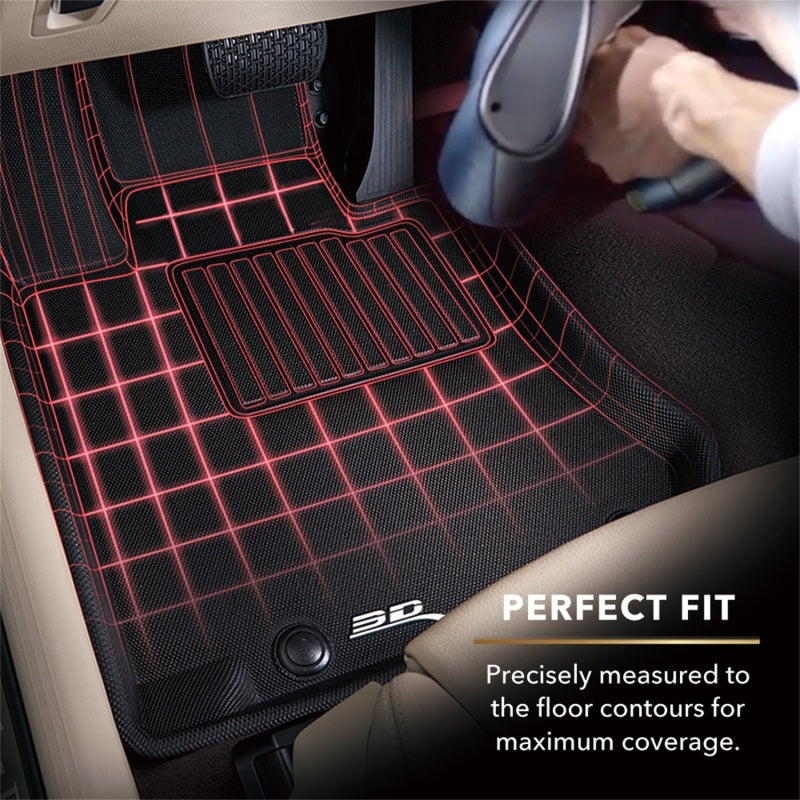 3D MAXpider 2023-2024 Honda HR-V Kagu 2nd Row Floormats - Black L1HD13121509