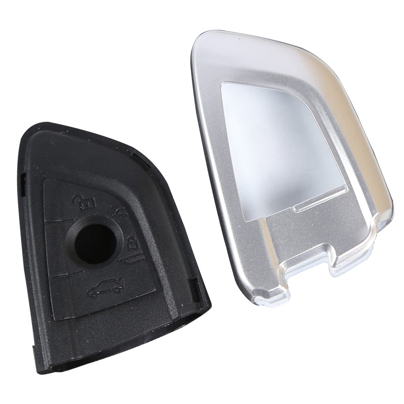 For BMW Car Smart Remote Key Fob Shell Holder Case Cover Silver Black
