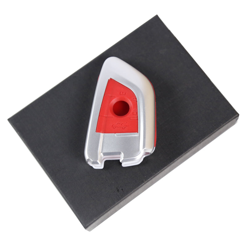 For BMW Blade 3 Car Remote Key Fob Shell Holder Case Cover Silver Red