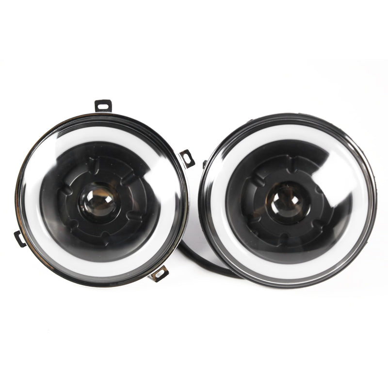 1997-2016 Jeep Wrangler 7" Halo Angel Eyes LED Projector Headlights