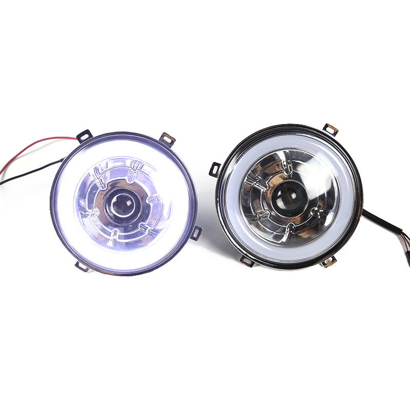 1997-2016 Jeep Wrangler 7 in Halo Angel Eyes LED Projector Headlights