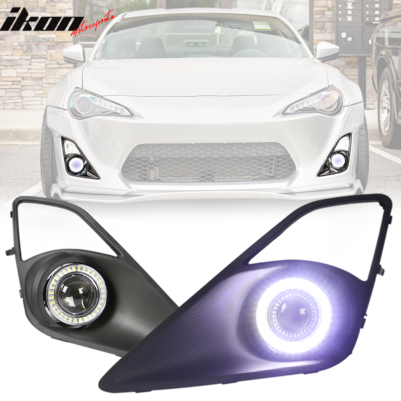 2013-2016Â Scion FR-S Projector Fog Lights w/ Angel Eyes & Bezels