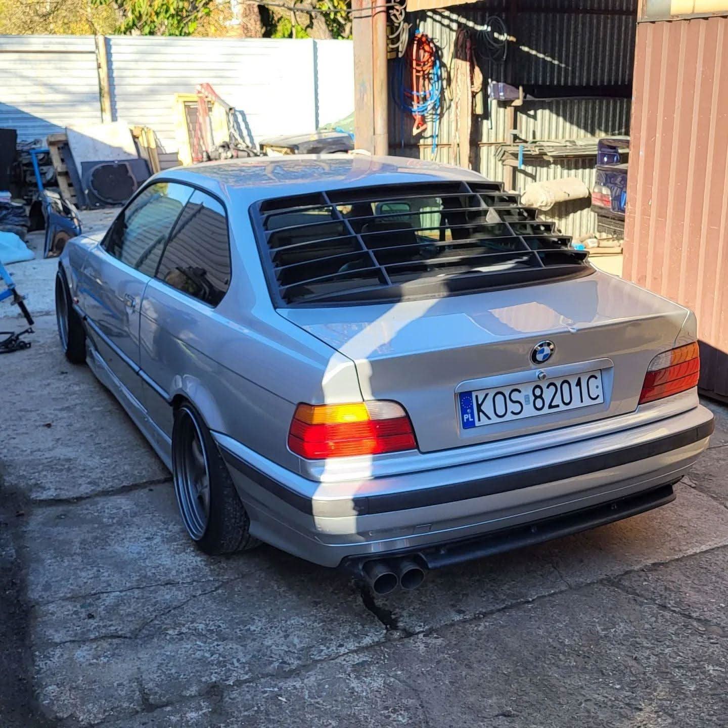 BMW E36 Coupe Series 3 Black Back Windshield Louvers (1992 - 1999)