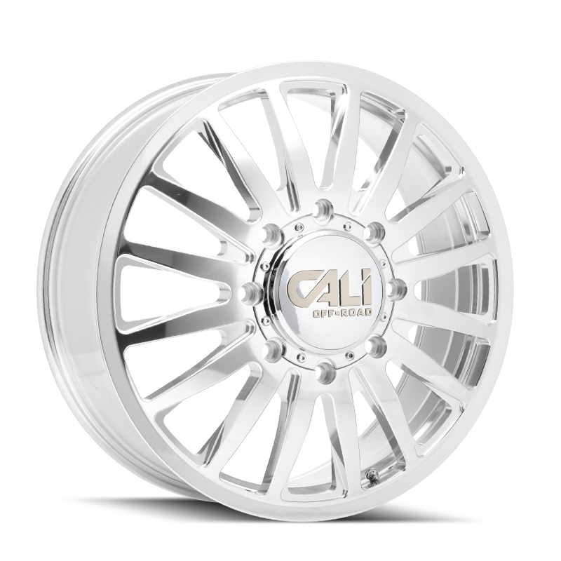 Cali Off-Road 9110D Summit Dually 22x8.25 / 8x200 BP / -192mm Offset / 142mm Hub Polished Wheel 9110D-22877PMR192
