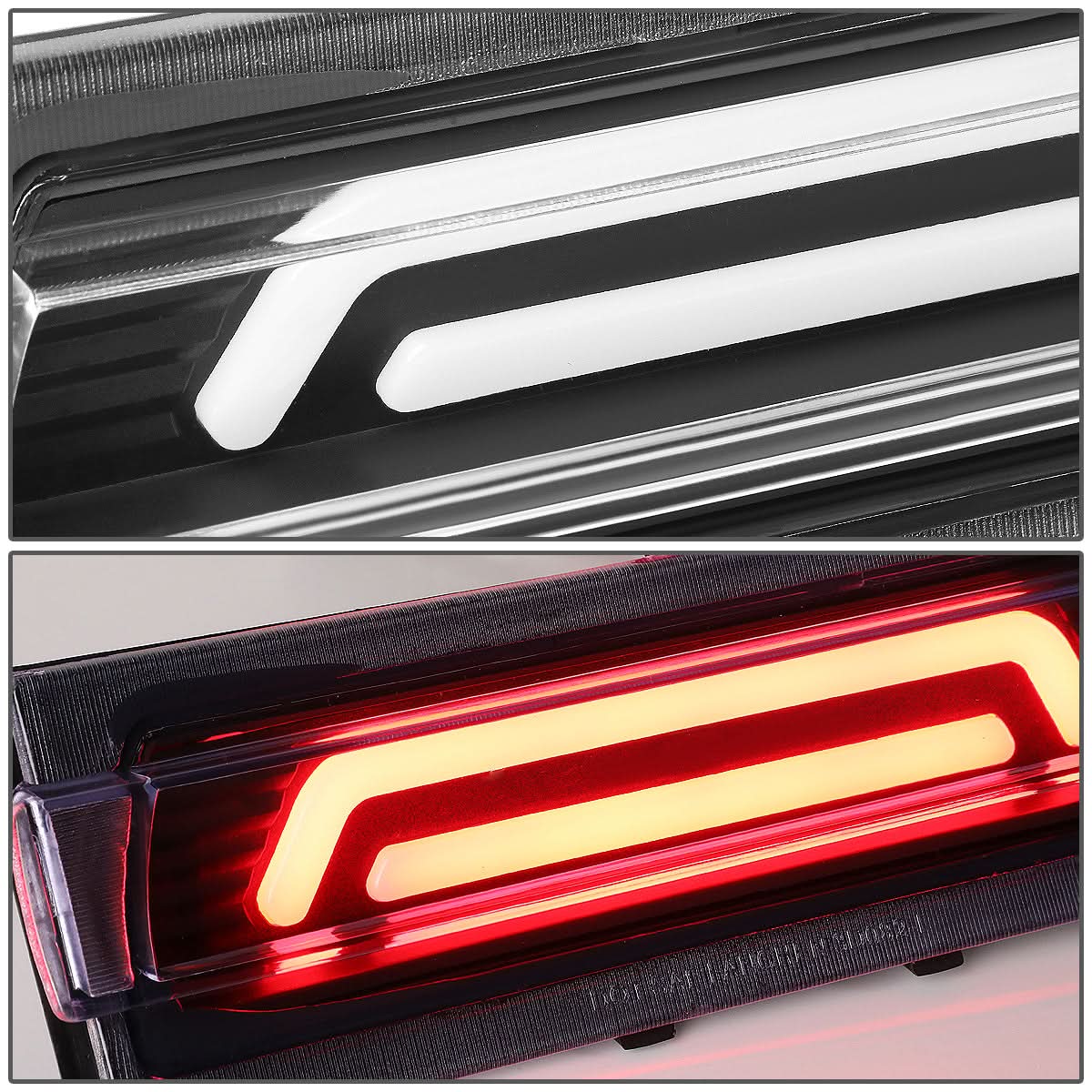 91-96 Chevrolet Corvette 3D LED Third Brake Light Black