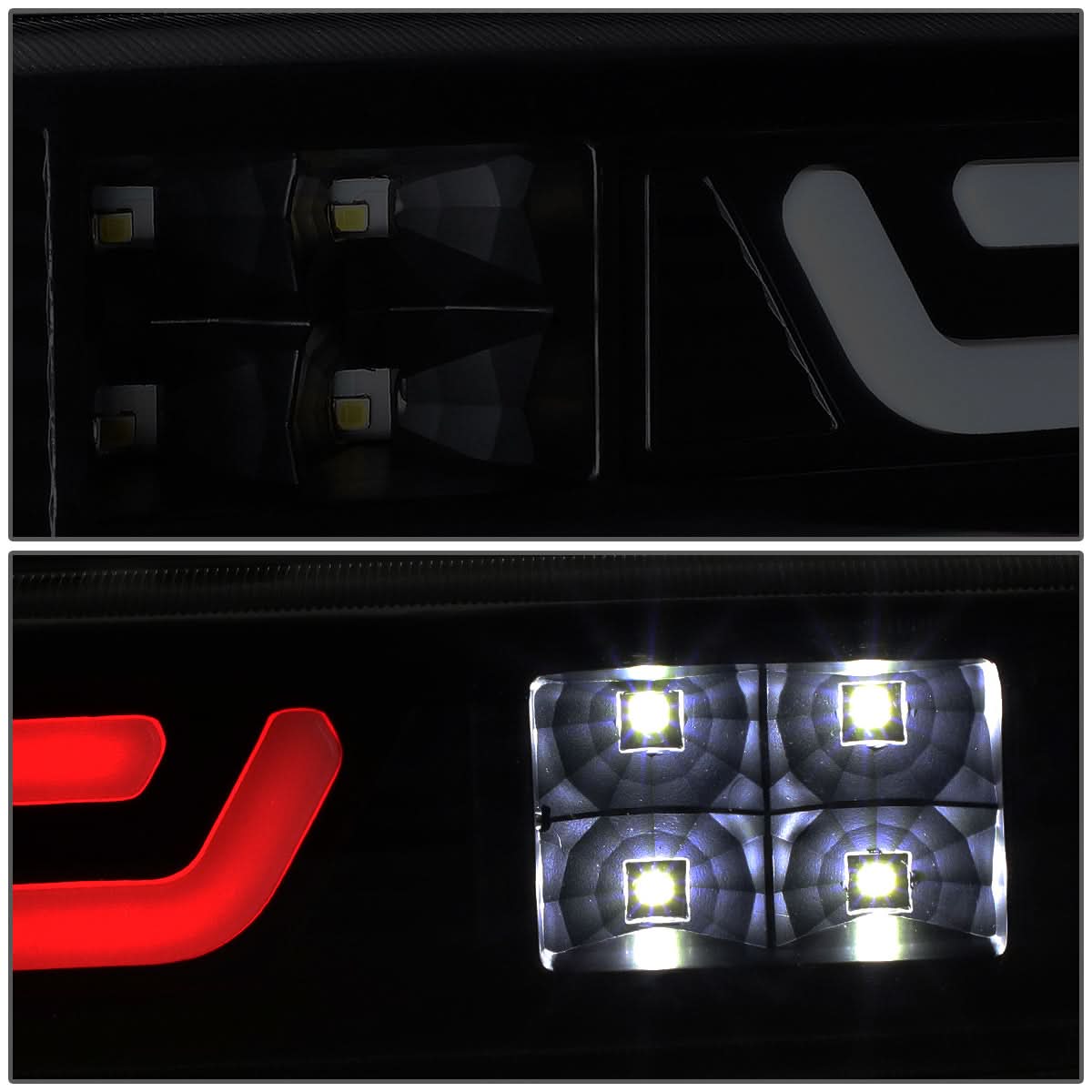 2004-2012 Chevrolet Colorado 3D Style LED Third Brake Light Black